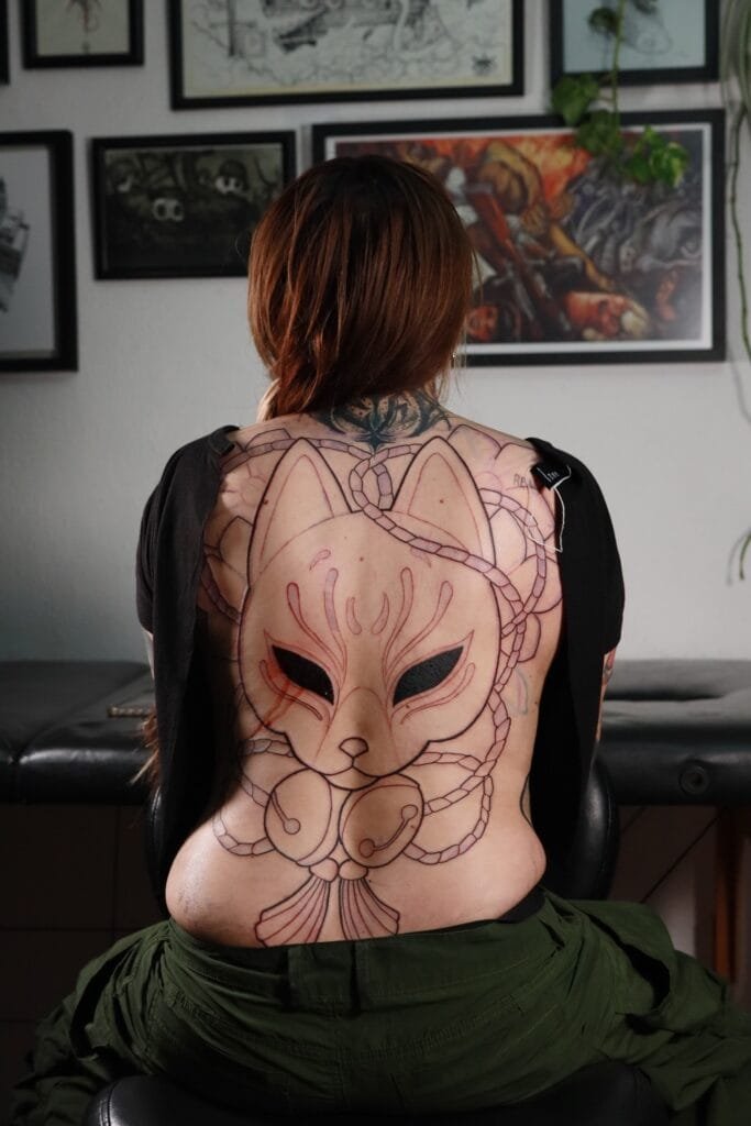 Kitsune Neotracional Tattoo