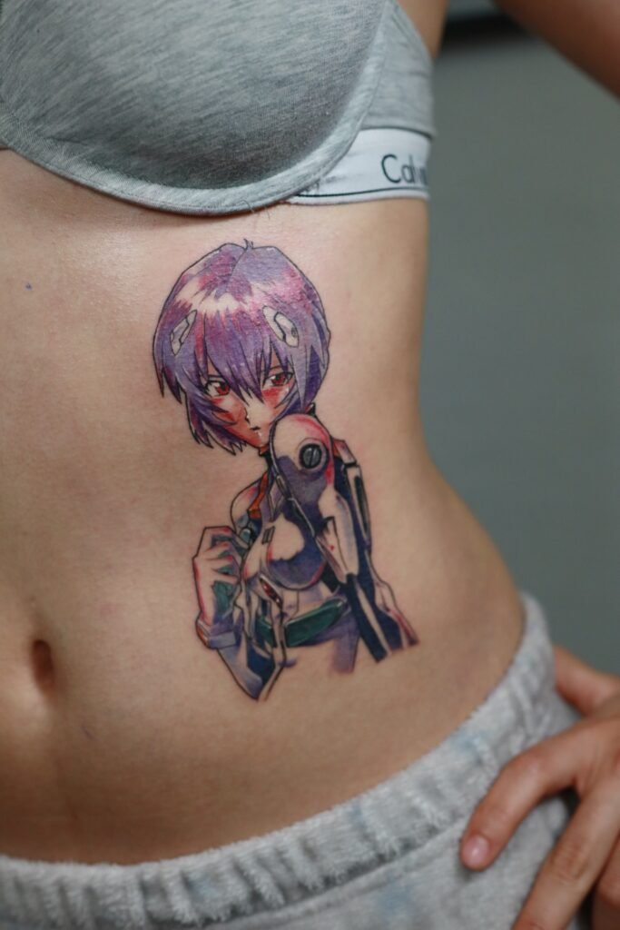 Evangelion Neotradicional Tattoo